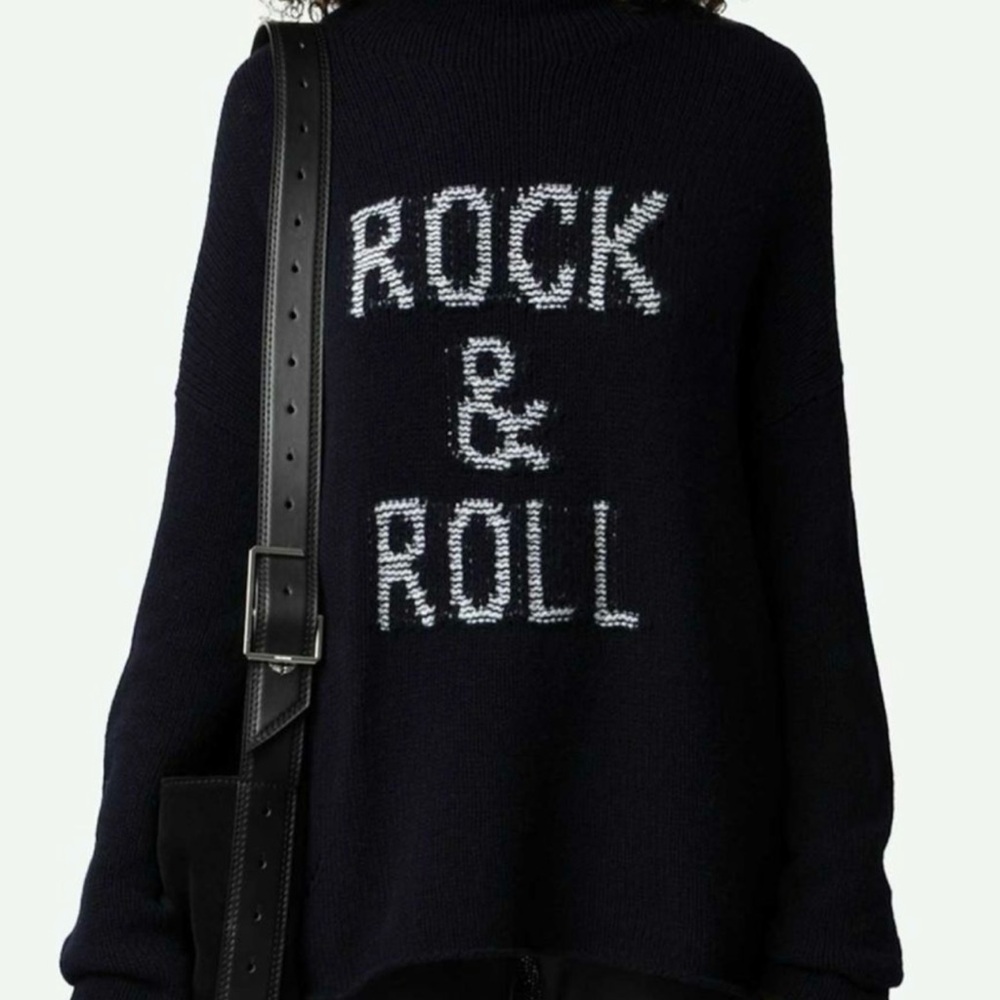 Zadig & Voltaire Black 'Rock & Roll' Sweater